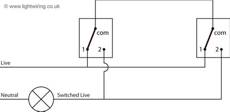 One end of the bulb is connected with the common terminal of the second switch and another end of the bulb is connected with the neutral line of the ac power. Two way switching schematic wiring diagram (3 wire control ...