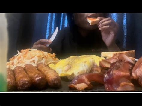 Eating The Largest Breakfast Ever Asmr Chewing Sounds No Talking Youtube