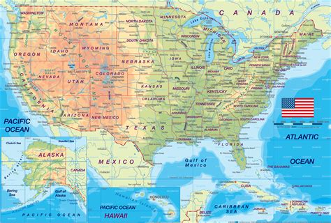 United States Cities Map •