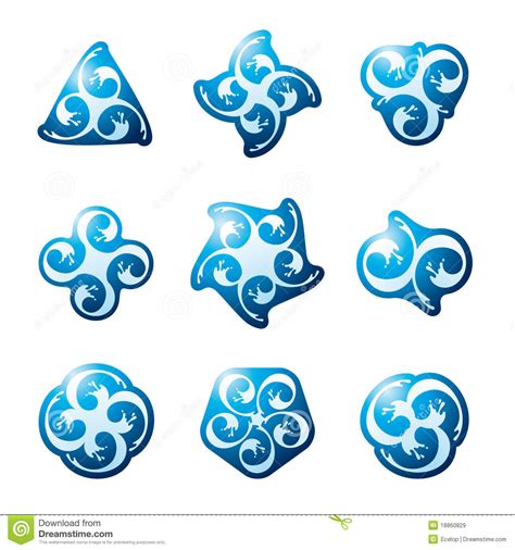 Water Symbols Royalty Free Stock Images Image 18860829