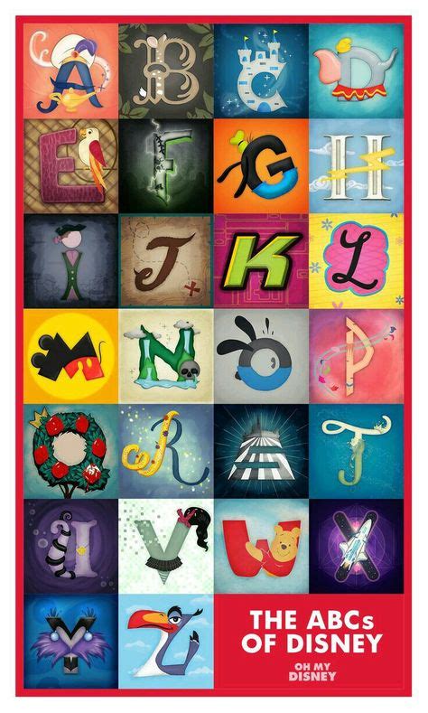 Disney Alphabet Disney Alphabet Disney Disney Pixar