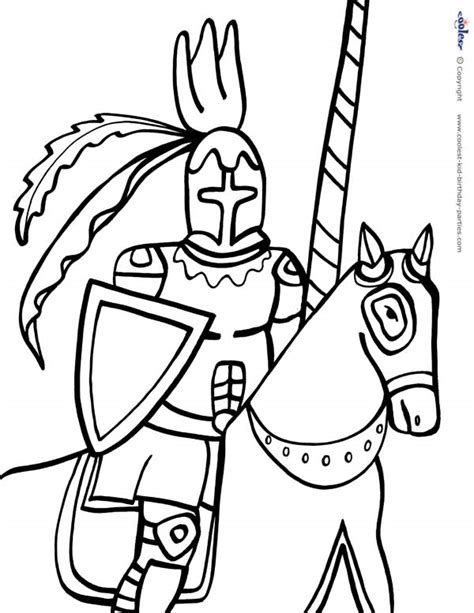 Printable Knight Coloring Page 3 - Coolest Free Printables