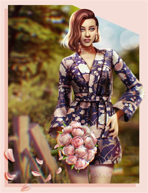The Sims 4 Peonies Lookbook By Emmibouquet Micat Game