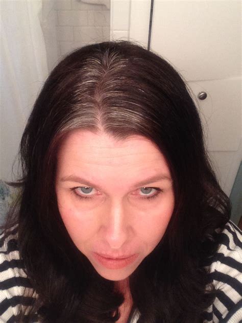 If you have a lot of grays and you've been coloring your hair for a long time, the line of demarcation between your colored hair and natural hair color may be very strong. January 2014, growing out gray hair. | Gray hair growing ...