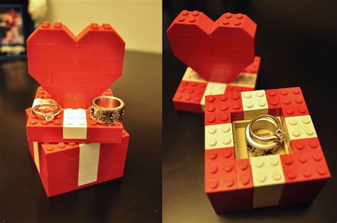 Lego Ring Boxes We Made For The Wedding Party Time Lego Wedding