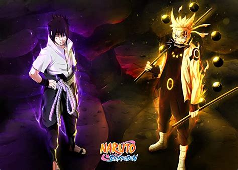 Naruto Vs Sasuke Naruto Anime Poster And Prints Unframed