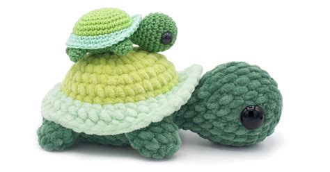 Free Turtle Crochet Pattern DIY Fluffies Amigurumi Patterns