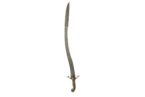lot 182 a safavid revival shamshir sword