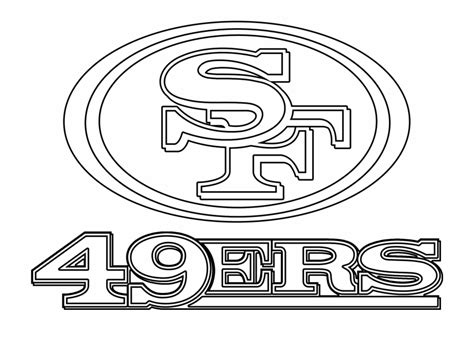 San francisco 49ers defensive end nick bosa, who tore his acl last september, said he'll be ready to go for the 2021 season opener barring any unforeseen setbacks. Download Seahawks Svg Coloring Page - 49ers Logo Coloring ...
