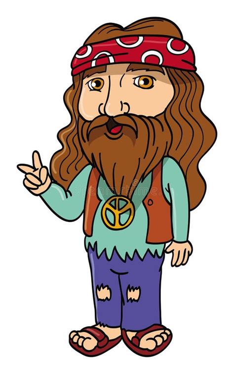 Hippie Cartoon Show Hippie Vector Cartoon Old Clip Mouths Clipart Illustration Illustrations