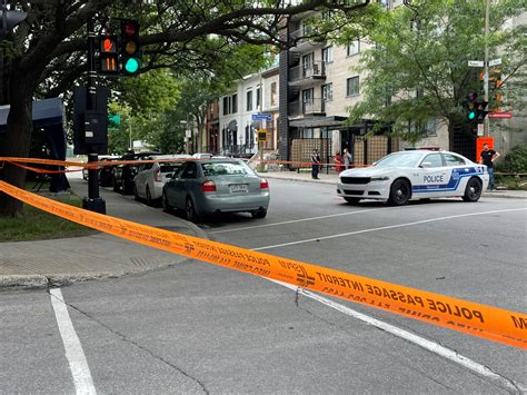 Montreal Police Officer Shot Downtown Life Not In Danger
