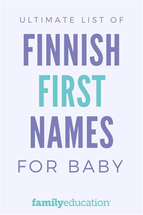 Finnish First Names First Names Baby Names Baby Name List