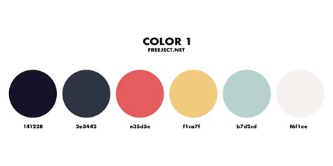 Almost files can be used for commercial. Color Palette PNG - 6 Color Combinations