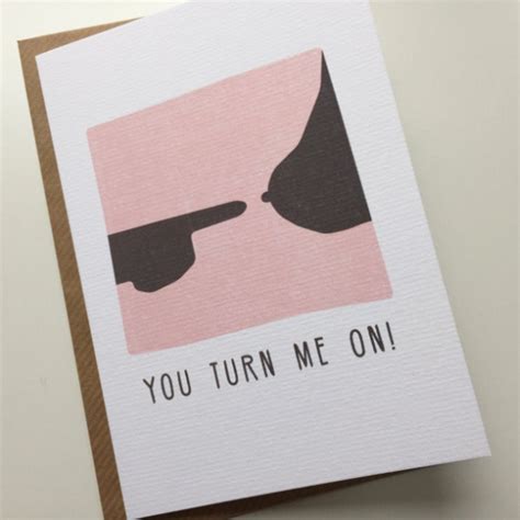 Cards are blank inside and measure 5.2 x 3.75. You tun me on - Dirty Valentine's Day card | Creative Ads and more...