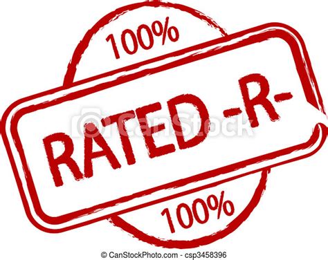 Rated R Clip Art Instant Download Csp3458396