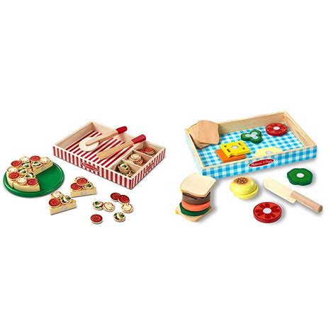 Buy Melissa And Doug Pizza Party Wooden Play Food Pretend Play Pizza Set
