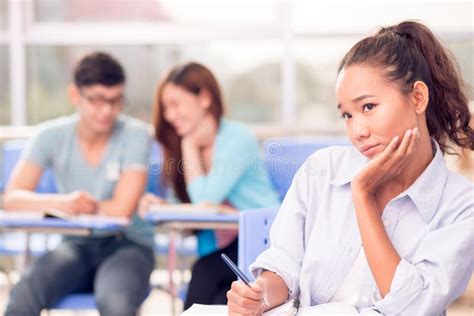 Bored College Student Stock Image Image Of Focus Class 52277419
