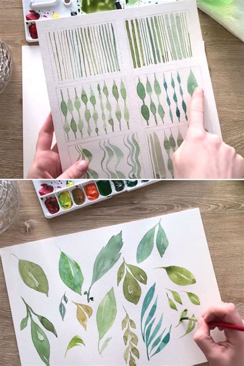 12 Easy Watercolor Leaves Painting Tutorials In 2021 Watercolor