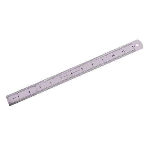 1 Pc 30cm Stainless Steel Metal Straight Ruler Precision Double Sided
