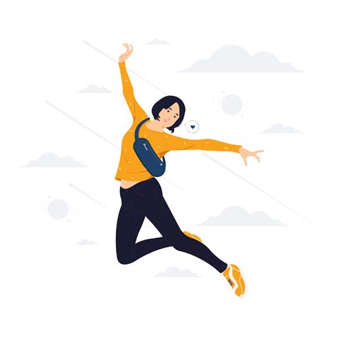 Flying Woman Vector Art Icons And Graphics For Free Download