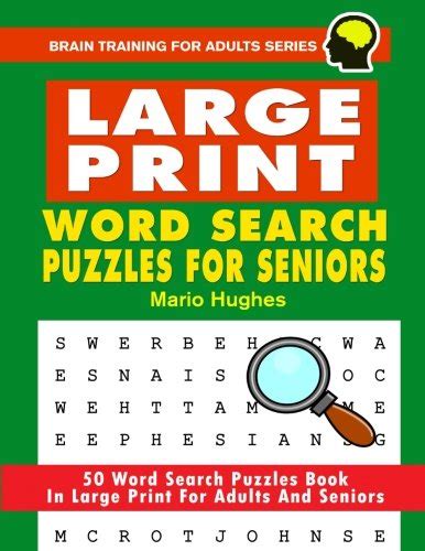 Large Print Word Search Puzzles For Seniors 50 Word