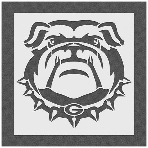 Georgia Bulldog Logo Stencil Stencilmonkey