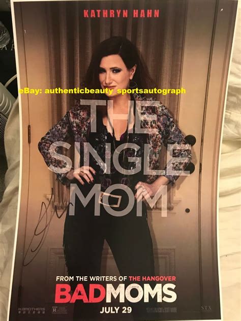 kathryn hahn bad moms sexy carla dunkler hot single poster signed 12x18 reprint ebay