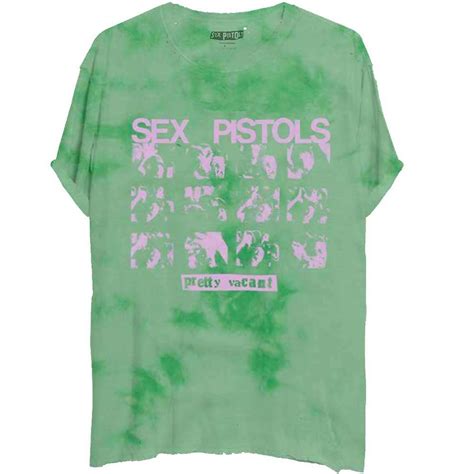 The Sex Pistols Unisex T Shirt Pretty Vacant Dye Wash By The Sex Pistols