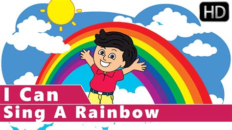 I Can Sing A Rainbow Colours Song Animation Rhymes For Kids With