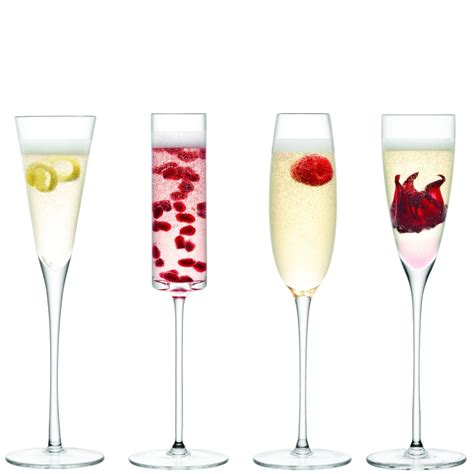 Set Of 4 Lsa Lulu Champagne Glasses Available From Black By Design