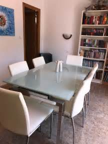 120 round, 74,5 height price : For sale: Dining table and chairs - Buy and sell items in ...