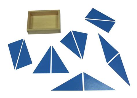 Constructive Blue Triangles Quality Educational Material Kid Ease