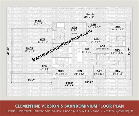 Clementine X Barndominium Floor Plan Barndominiumfloorplans Sexiz Pix