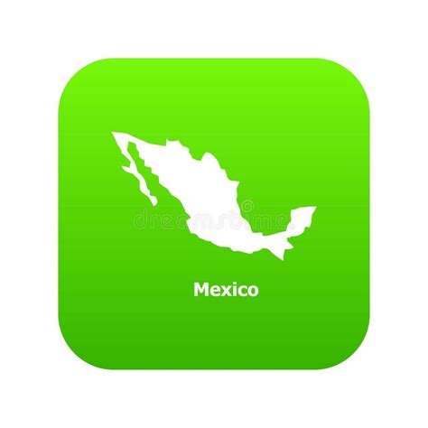 Mexico Map Icon Simple Style Stock Vector Illustration Of National