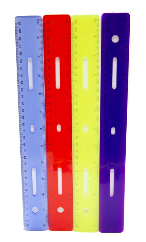 Bulk Flexible Rulers 12 Plastic Assorted Colors Dollardays