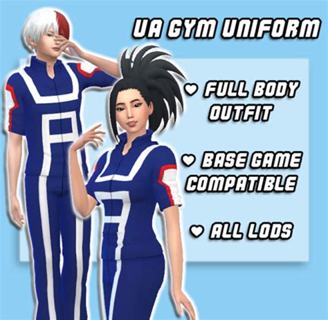 Bnha Female Uniform Sims 4