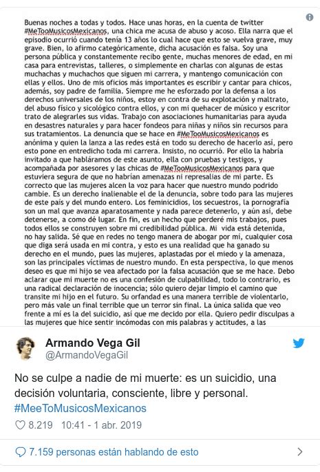 Botellita De Jerez El Músico Mexicano Armando Vega Gil Se Suicida Tras