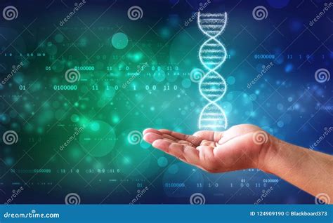 Dna And Genetics Research Concept Medical Abstract Background Stock