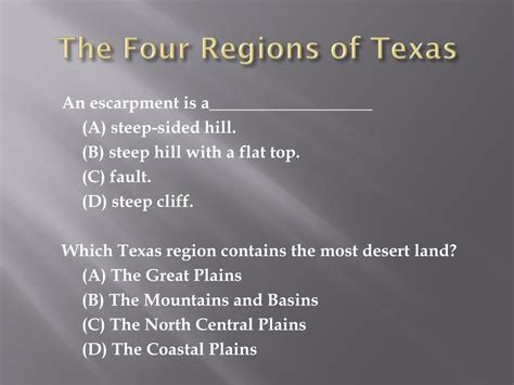 Ppt The Four Regions Of Texas Powerpoint Presentation Free Download