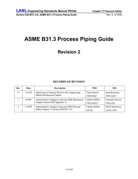 Asme B313 Process Piping Guide
