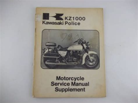 sell 1979 kawasaki kz1000 kz 1000 c2 supplement service manual police motorcycle in huntsville
