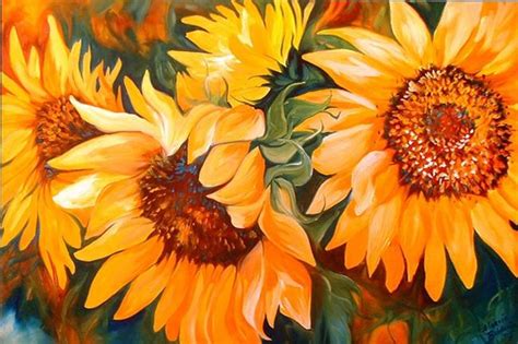 The Sunflowers By Marcia Baldwin From Florals