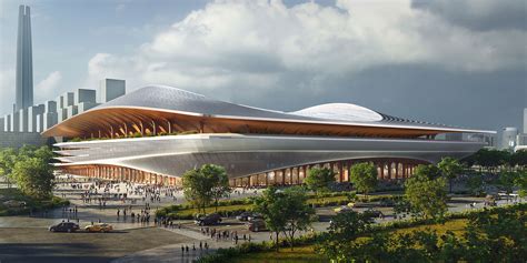 Xian International Football Center 60000 Seat Stadium By Zaha Hadid