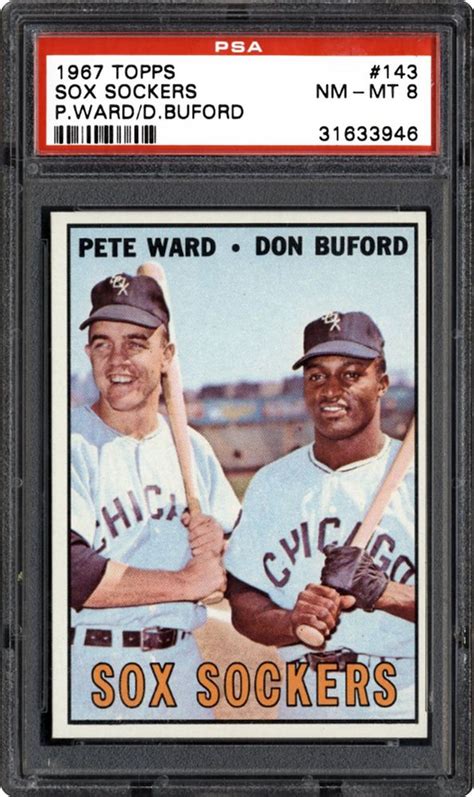 1967 Topps Sox Sockers Pete Warddon Buford Psa Cardfacts
