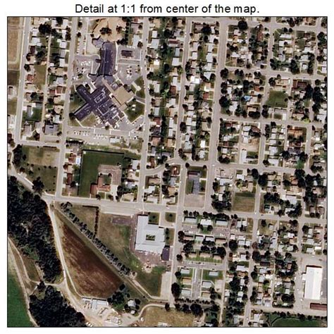 Aerial Photography Map Of Sidney Mt Montana