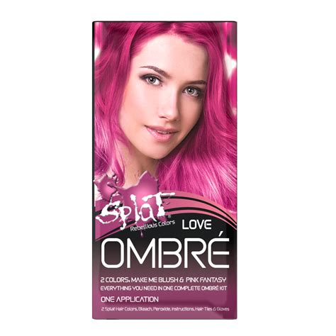 Splat Complete Kit Ombre Love Semi Permanent Pink And Red Hair Dye With