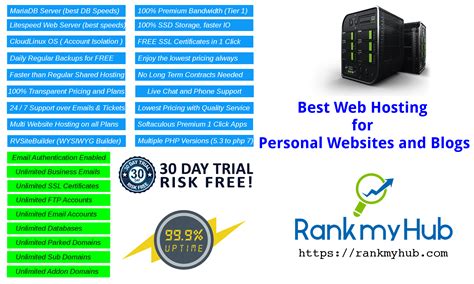 What Is The Best Web Hosting Provider For Personal Websites Rank My Hub