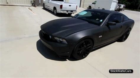Matte Black Ford Mustang Hd Youtube