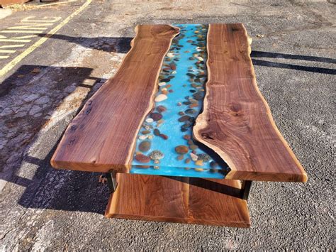 Beautiful Epoxy Resin River Waterfall Tables Crafted In Nj Artofit
