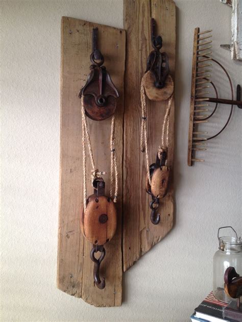 Image Result For Repurpose Old Wooden Barn Pulleys Pulley Decor